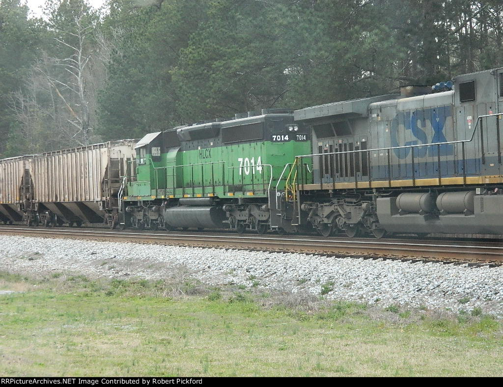 HLCX 7014 (SD40-2) EX BN